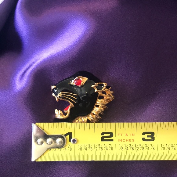 Panther enamel brooch - Picture 4 of 4